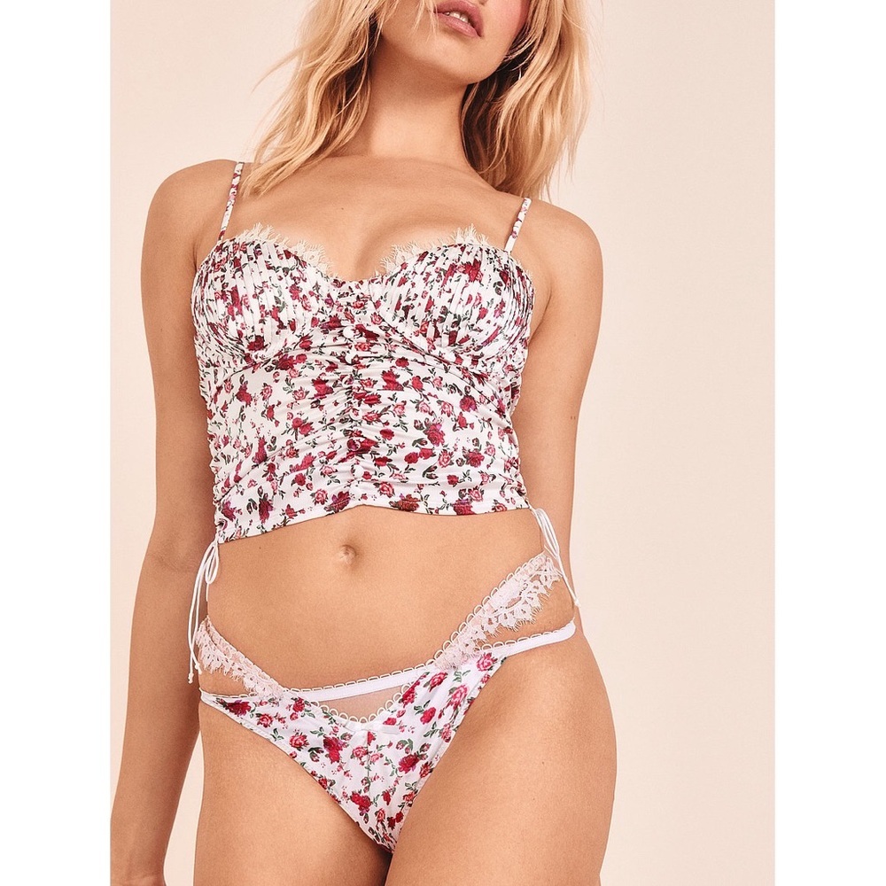 💕 FOR LOVE & LEMONS Melrose bustier, exclusively for Victoria’s Secret floral